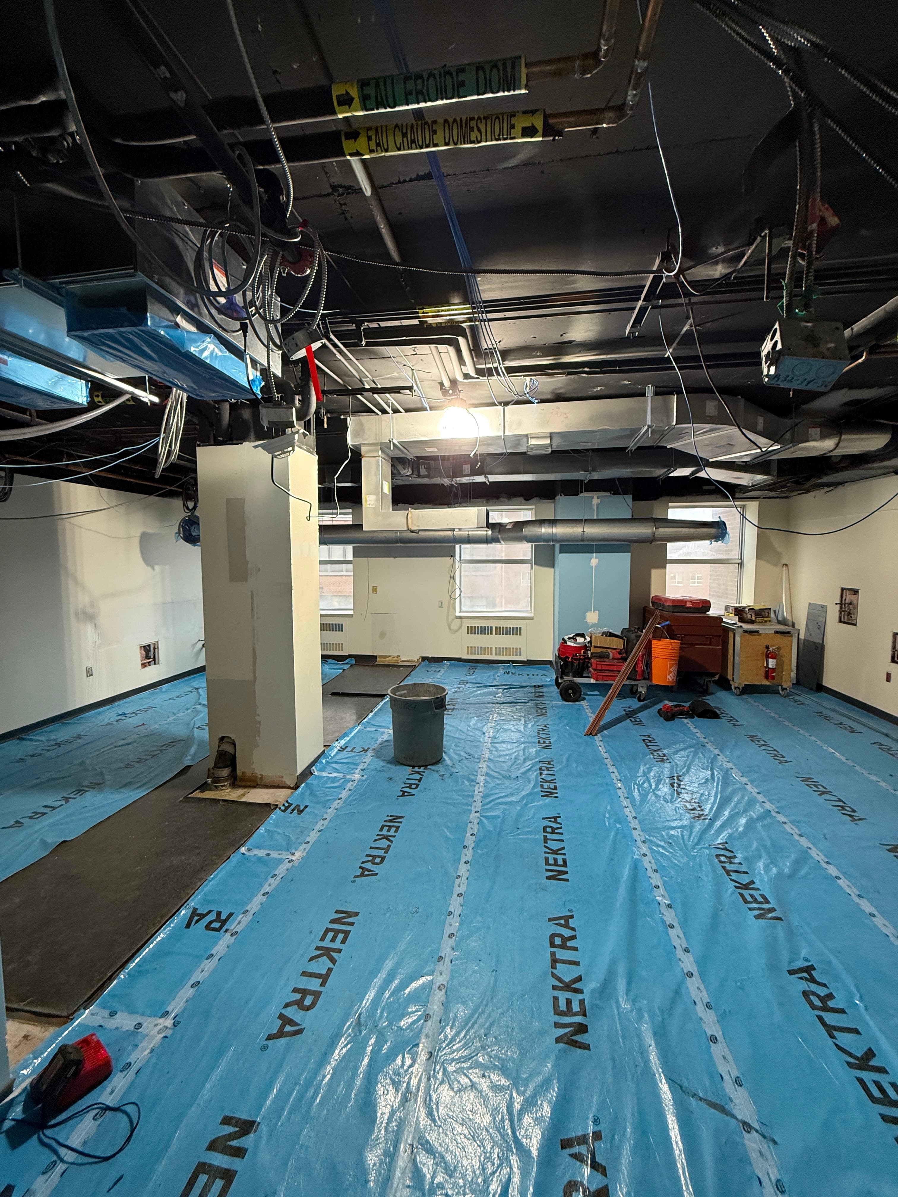 Réaménagement de laboratoire